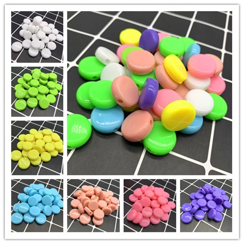 Новые круглые акриловые бусины 20 шт./лот 15 мм разделители россыпью для