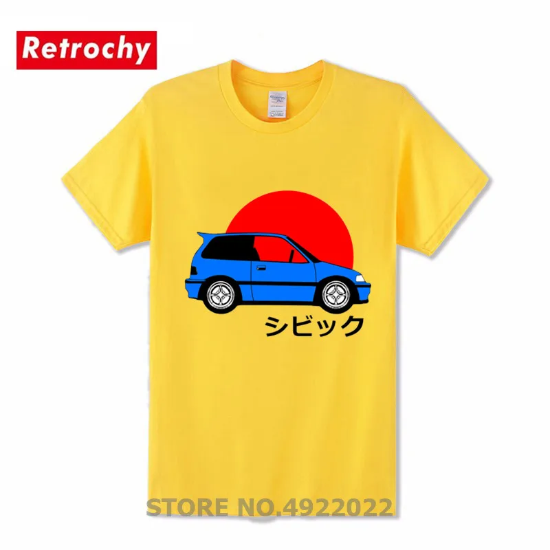 Японский стиль JDM Civic EF Enthusiast футболка мужская мода GTR Booty тройники