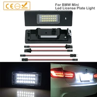 2pcs led license number plate light lamp white canbus for mini cooper clubman r55 lci countryman r60 f60 paceman r61 car styling