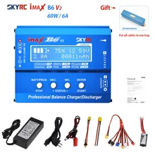 SKYRC IMAX B6 V2 B6V2 60W 6A Digital RC Lipo NiMh Battery Balance Charger for RC Car Drone Helicopter with adapter