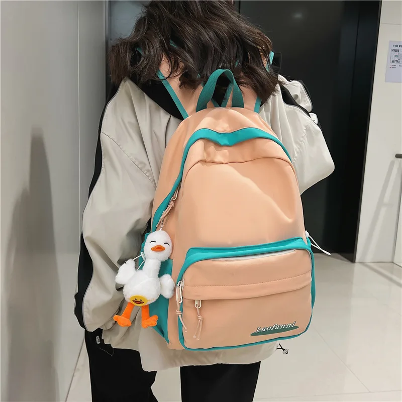 

Korean Women School Backpack for Girls Teenage High Student School Bags Large Capacity Casual College Style