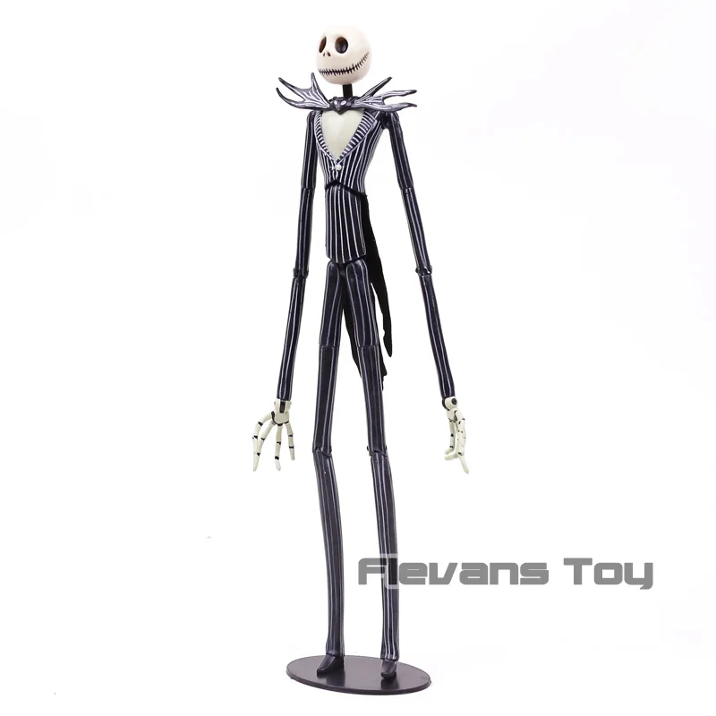 

The Nightmare Before Christmas Jack Skellington with Interchangeable Heads PVC Action Figure Toy Doll Kids Gift