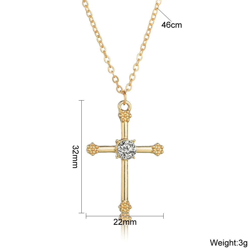 Кулон в виде креста из циркония класса ААА для мужчин и женщин подвеска материала