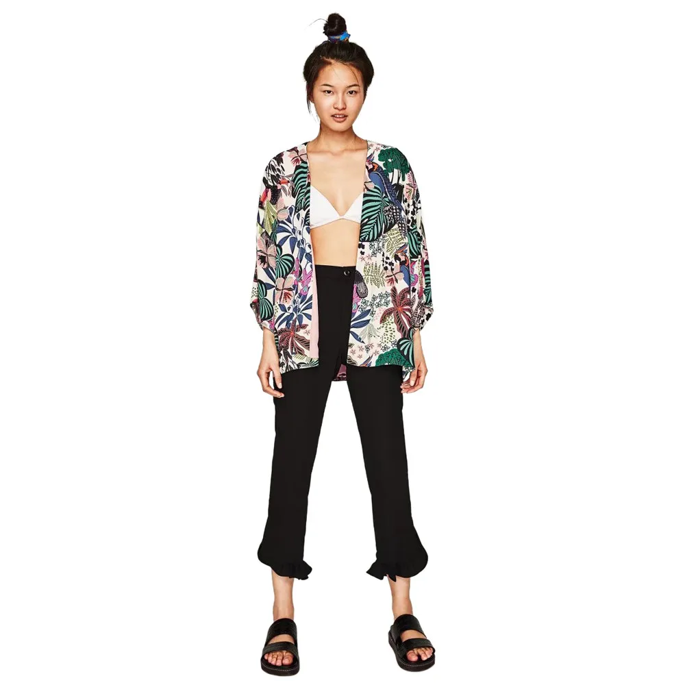 

Plus Size Women Cardigan Sun Protection Tops Casual Vintage Summer Outerwear Harajuku Kimonos Half Sleeve Ropa De Mujer 2021