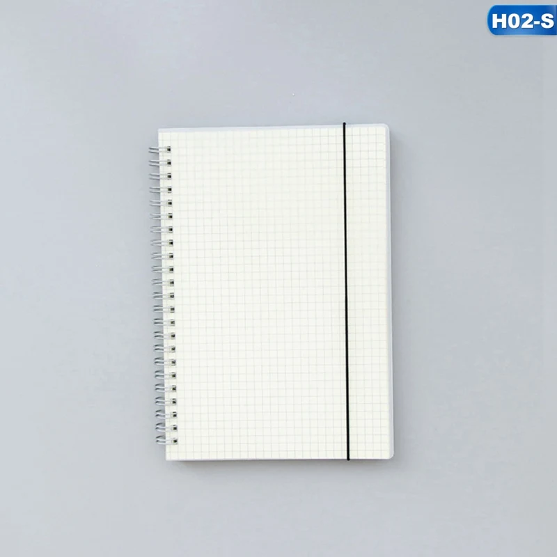 A6 A5 A4 Scrub Coil This transparent horizontal line White paper Grid Dot hand account Book Strap Notepad Notebook Diary
