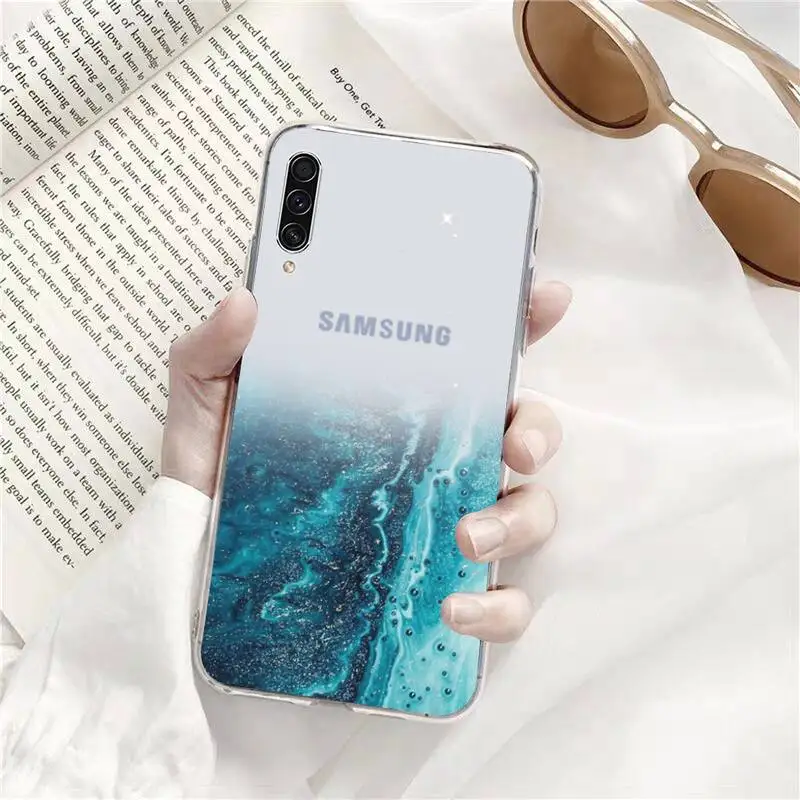

luxury Marble Gradient Phone Case Transparent for Samsung s9 s10 s20 Huawei honor P20 P30 P40 xiaomi note mi 8 9 pro lite plus