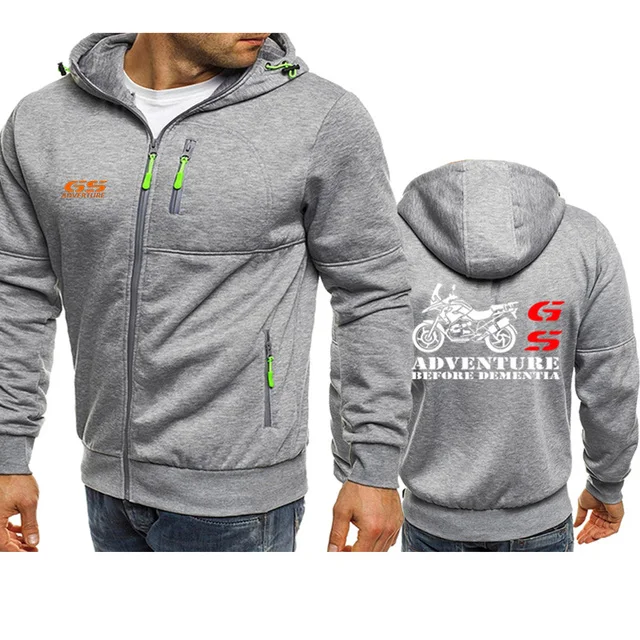 

Men Jacket for GS ADV race motorcycle Logo Print Hip Hop Casual Harajuku Long Sleeve Mens zipper Hoodies Sweatshirts Man Hoody