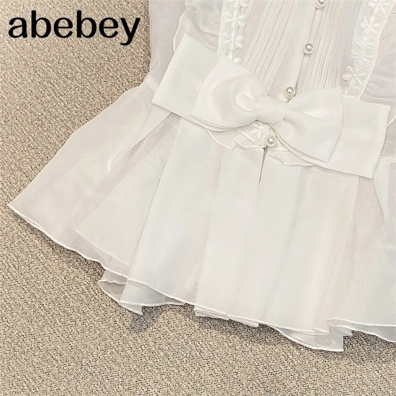 

new summer fashion women clothes short sleeves oraganza single breasted short shirt female sexy top