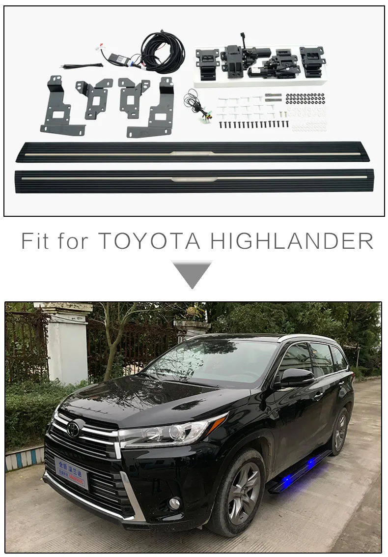 Горячая сторона шаг бег доска nerf бар для TOYOTA HIGHLANDER IATF16949 Качество Поставщик, SUV speciali