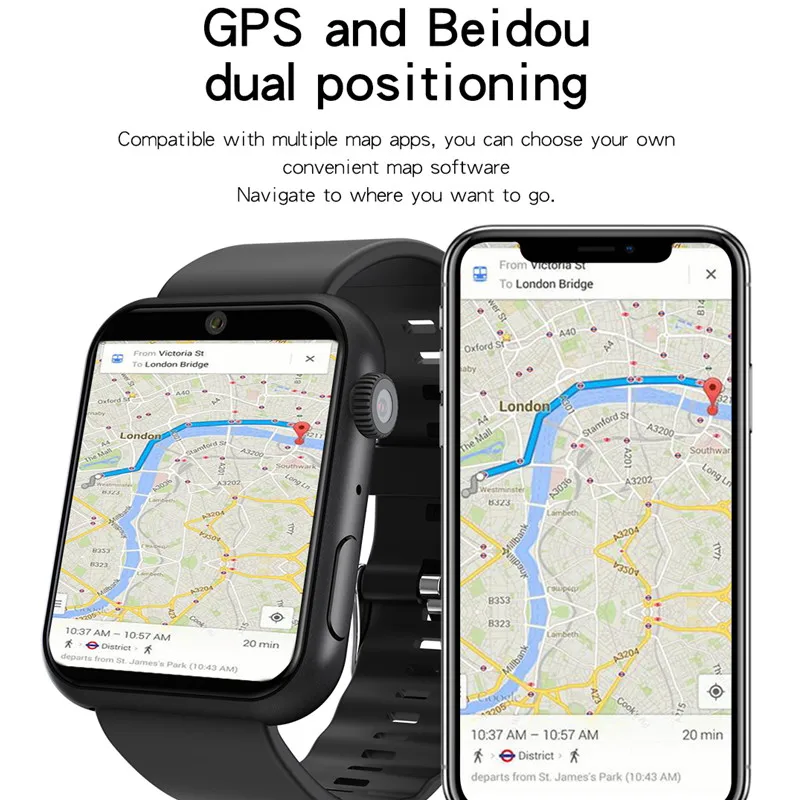 

GPS Smartwatch 4G Android 7.1 5.0MP Camera Android Fitness Tracker MTK6739 Quad Core 3GB 32GB S888 Smart Watch Wifi Sport Watch