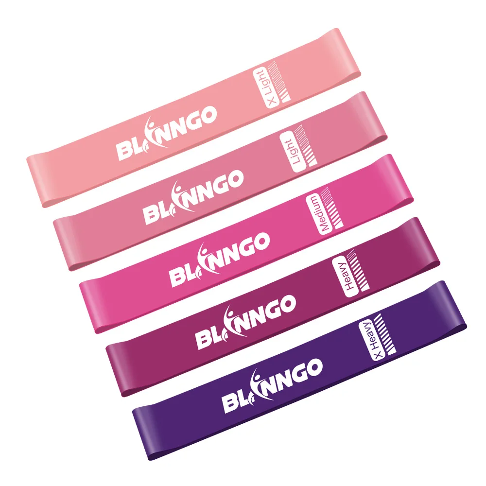 Ленты-Эспандеры Blinngo спортивные резиновые ленты для пилатеса фитнеса 5 уровней