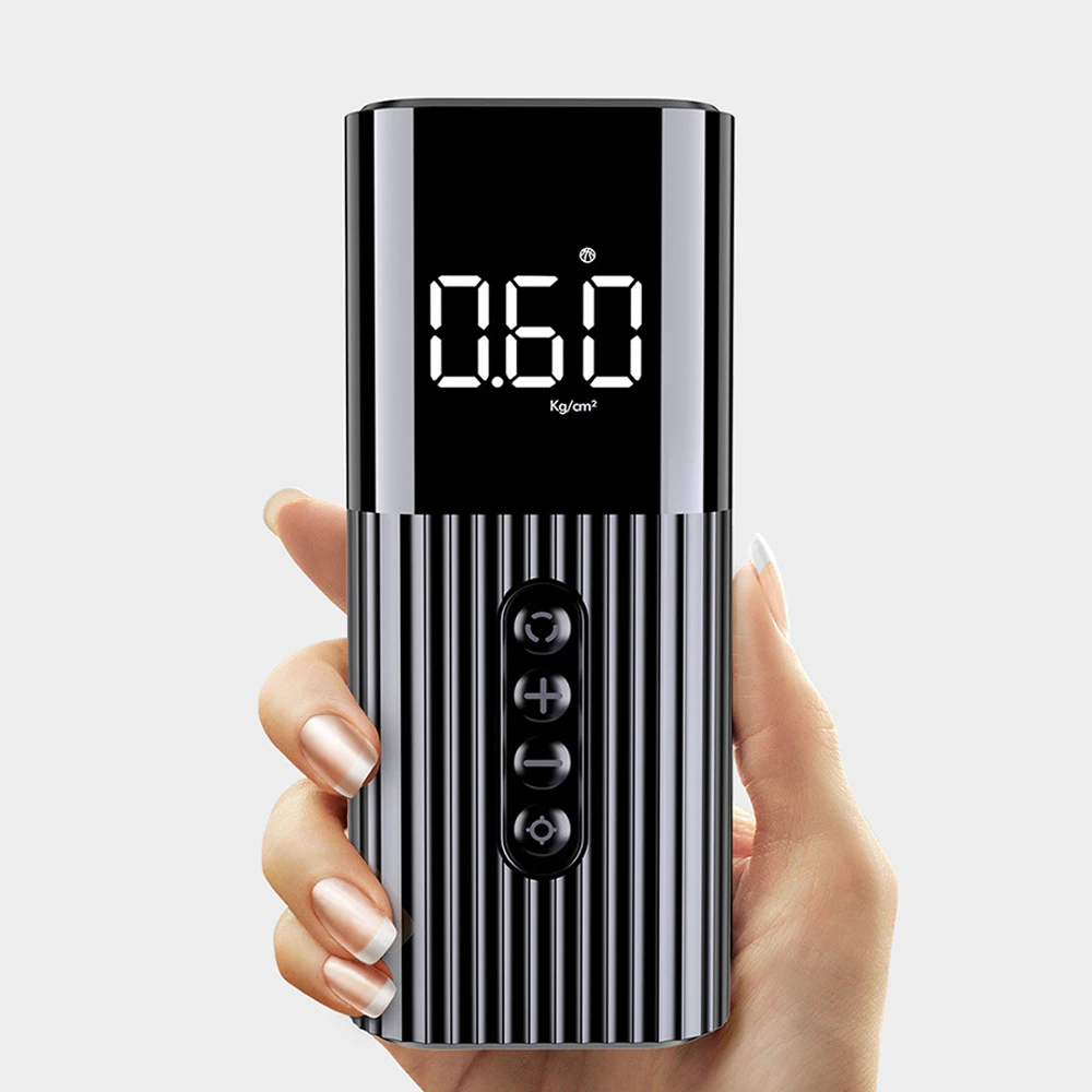 Надувной насос мини портативный воздушный компрессор с светодиодный