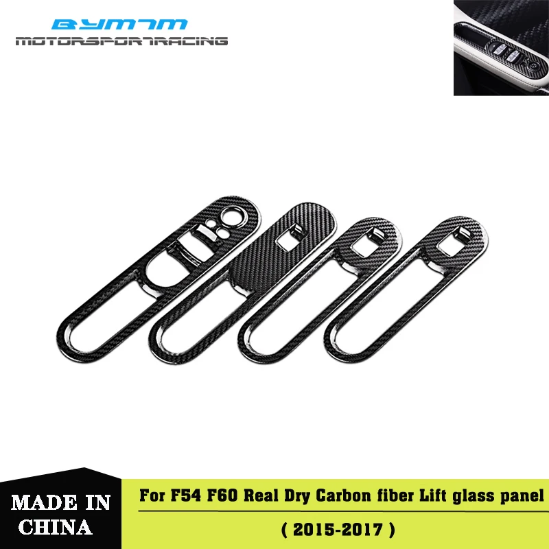 Сухая панель с кнопкой управления окном из волокна для салона автомобиля для MINI F54 F60