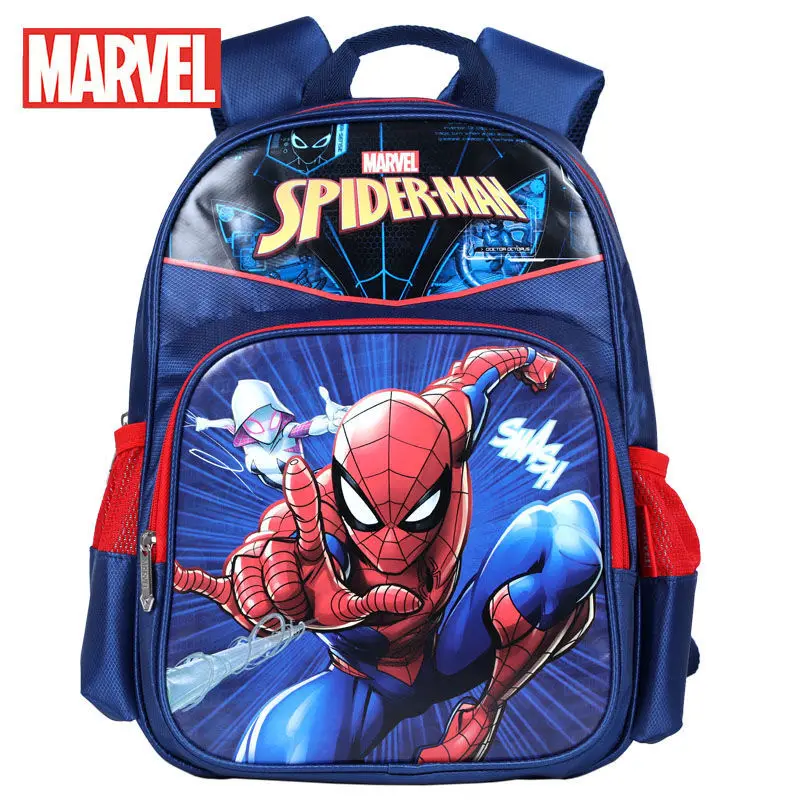 

Spiderman Schoolbags Captain America Boy Girl Children School Bags Frozen Anna Elsa Student Backpack for Young Peoople