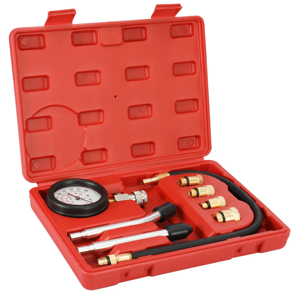 

Gasoline Engine Compression Tester Auto Petrol Gas Engine Cylinder Automobile Pressure Gauge Tester Automotive Test Kit 0-300psi