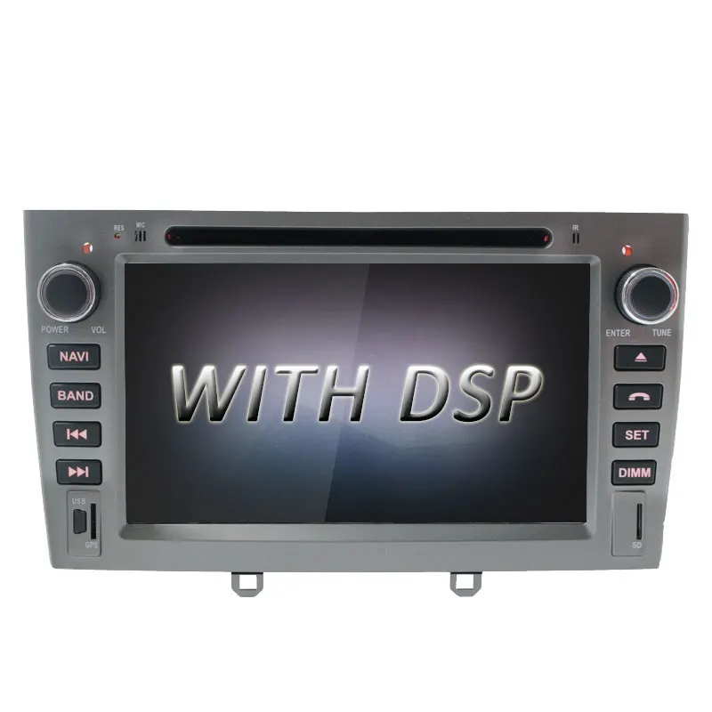Silver (with dsp) LJDA Android 9,0 автомобильный мультимедийный плеер для PEUGEOT 308 408 308 Вт gps навигация 2 Din автомагнитола 4G+ 64G стерео wifi DVD CD Видео - Цвет: Silver (with dsp)