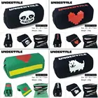 Холщовый чехол для карандашей Undertale Sans Alphys, с рисунком из мультфильма, сумка для косметики, канцелярские принадлежности на молнии