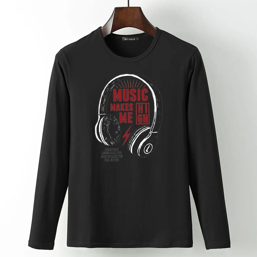 Мужская футболка с длинным рукавом MYDBSH брендовая летняя размера плюс