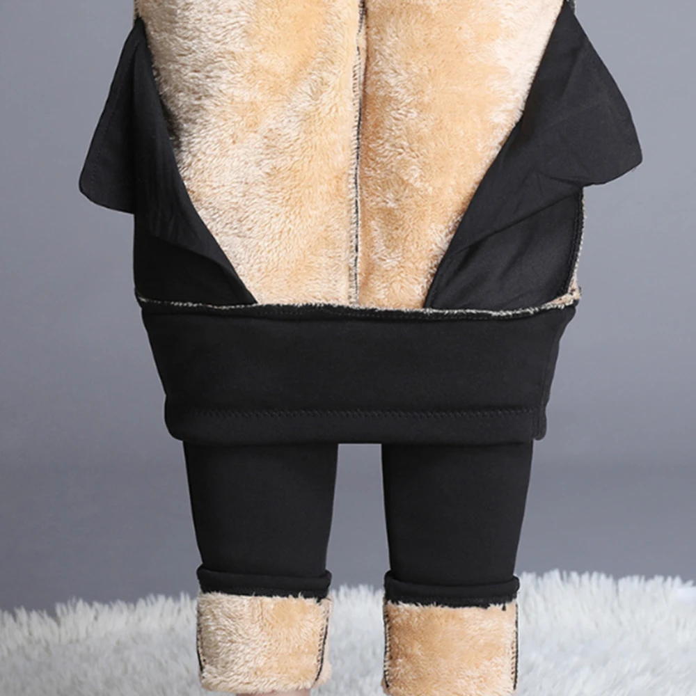 

Plus Size 6XL Add Velet Pants Winter Warm for Women Cotton Elastic Leggings Pants Fleece Lined Thick Pants Fashion Monden