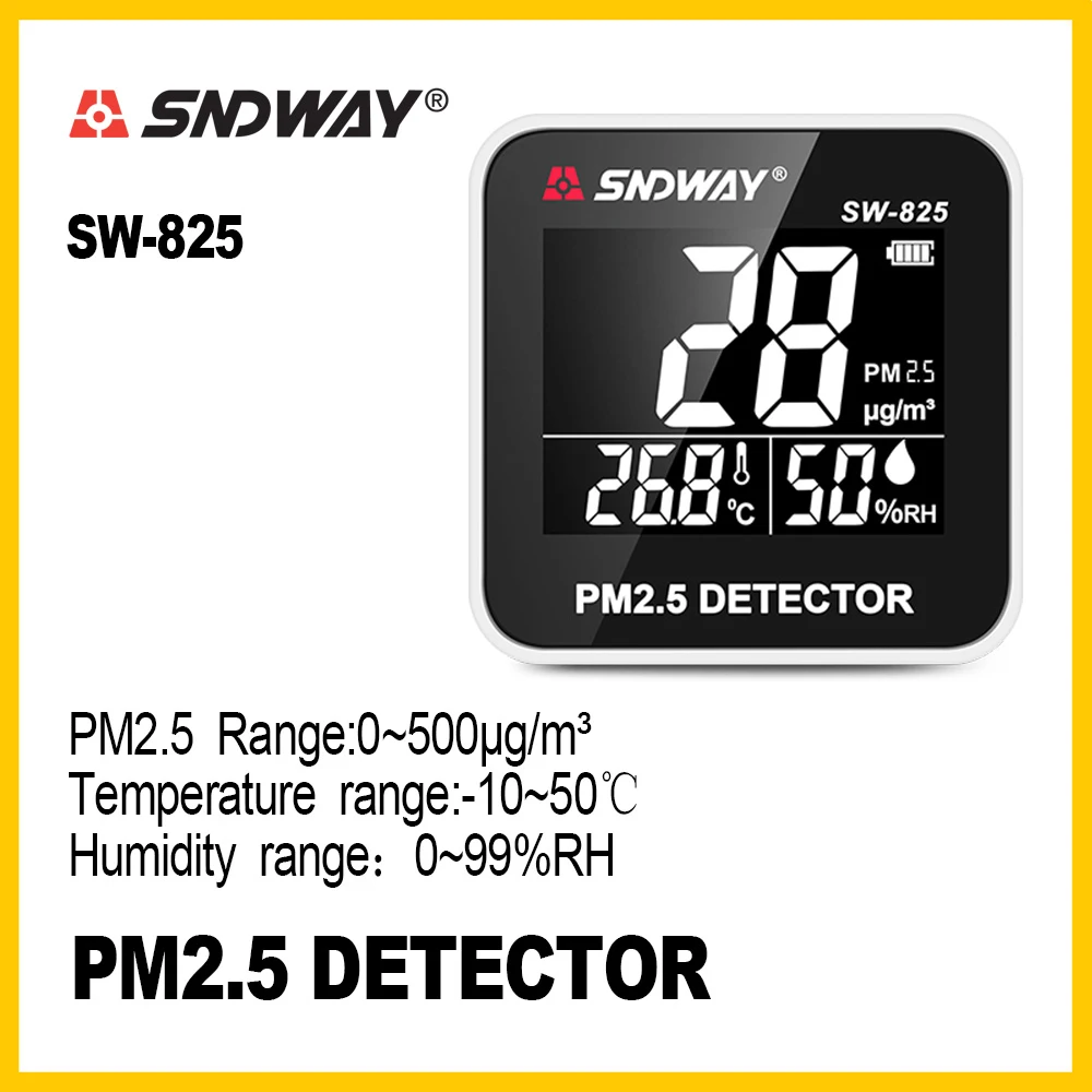 SNDWAY цифровой монитор качества воздуха газовый анализатор Измеритель