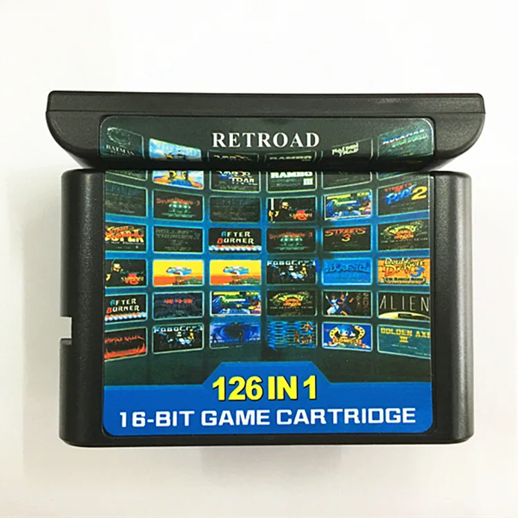 16-бит Sega карточная игра MD черная карта 126 один-в-одном подходит для всех SEGA игровых