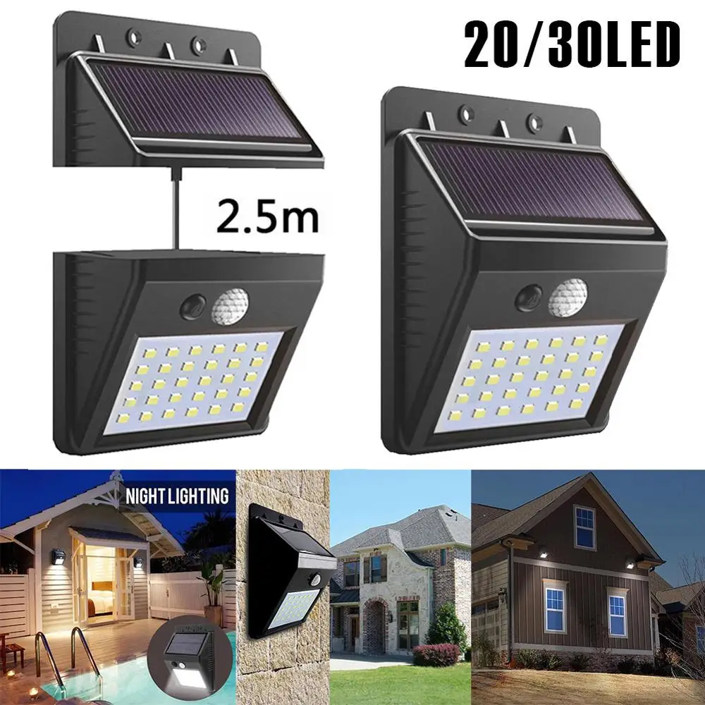 

20/30 LED Solar Light Outdoor Solar Lamp PIR Motion Sensor Wall Light Waterproof Solar Powered Sunlight for Garden Decoration