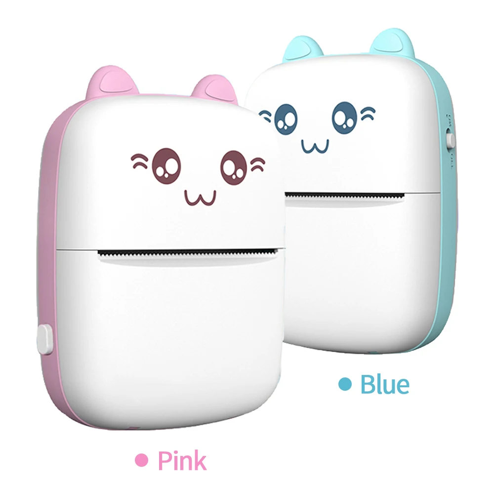 

Mini Thermal Printer Portable Wireless Bluetooth 200dpi Label Printer Memo Wrong Question Printing with USB Cable