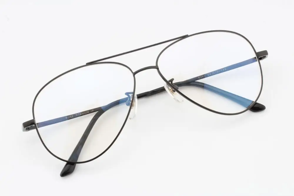 Pure Titanium Prescription Frame Pilot Men Oversize Eye Glasses Frame Optical Myopia Eyeglasses High-quality Frame for Women