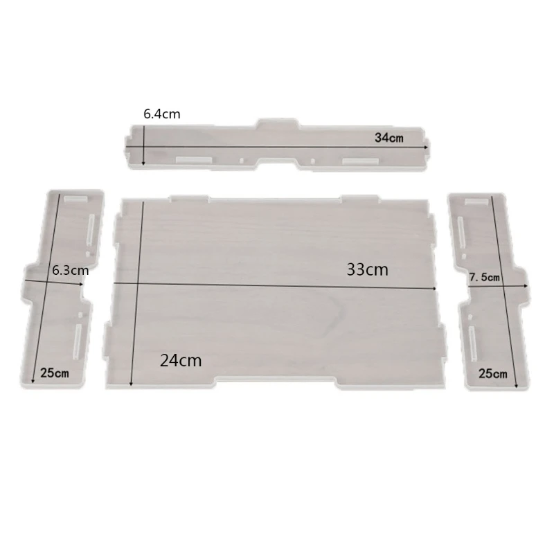

Handmade Storage Board Resin Casting Mold Desktop Folder Storage Box Tray Epoxy Resin Silicone Molds Art Craft Tools