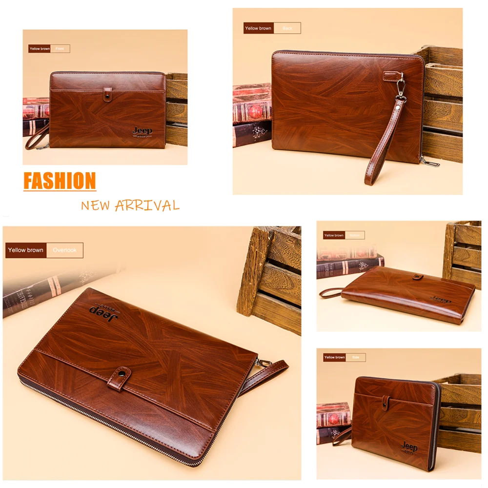 

Men Clutch Bag Large Capacity Men Big Wallets Phone Passcard Pocket High Quality Multifunction Boss Handbag For Men