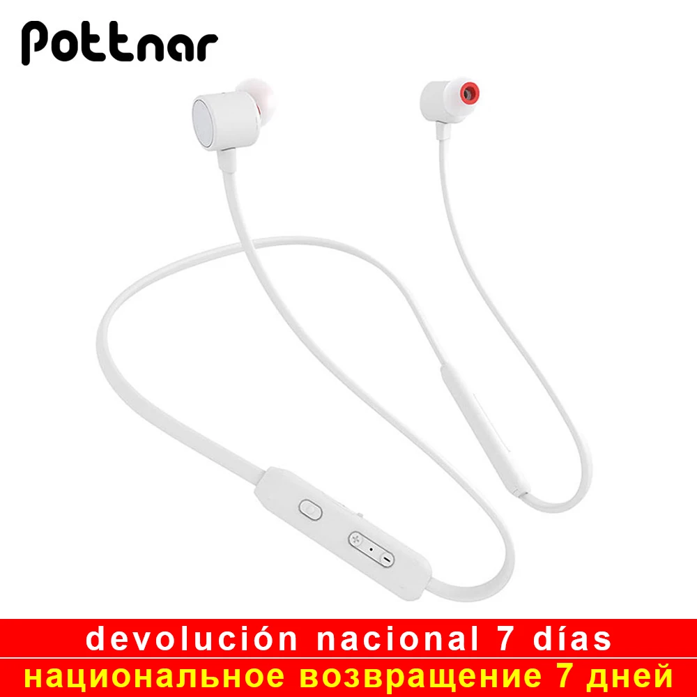 Беспроводные наушники с микрофоном встроенным магнитным шейным ободом Bluetooth 5