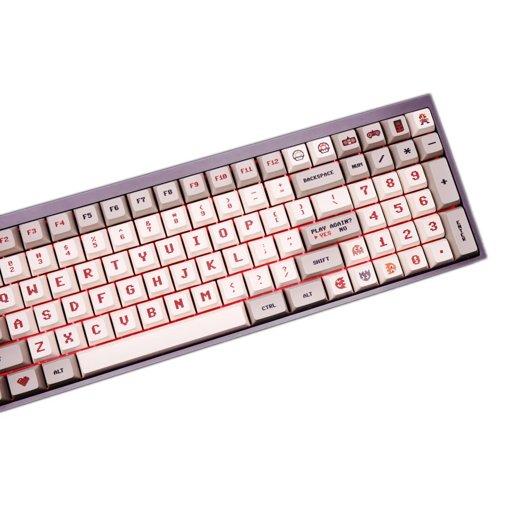 G MKY классические пиксельные 144 колпачки для клавиш PBT сублимированные XDAS профиль