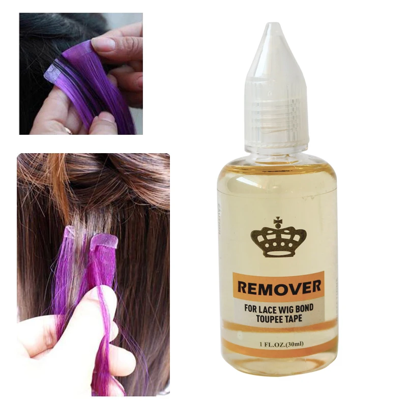 

1/2/5 Bottle 1OZ 30ml Hair Glue Remover For Lace Wig Toupee Skin Weft Tape Hair Extension Remover