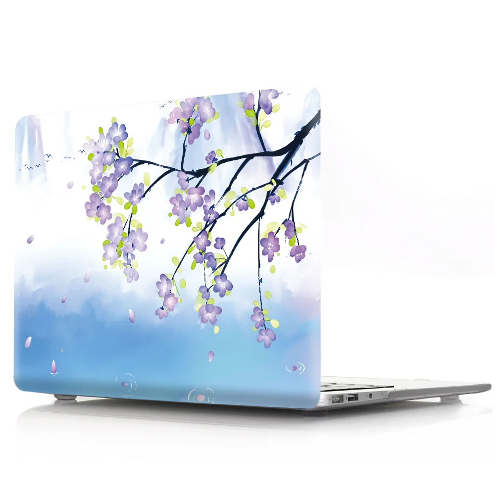 Жесткий чехол с цветочным принтом для Macbook Air 11 13 Pro Retina 12 15 16 сумка Apple Mac Чехол |