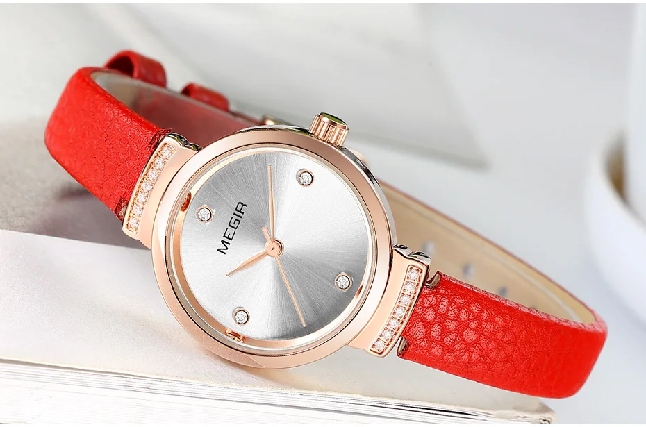 MEGIR модные женские часы Reloj Mujer маленькие кварцевые женские часы Womem браслет часы Damen Uhren Montres Femme дропшиппинг
