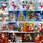 Алмазная 5D картина сделай сам с милым отцом, рождественским оленем, снеговиком, полноразмерная, квадратная, круглая вышивка, Набор для вышивки крестиком, украшение для дома