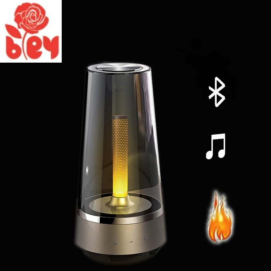 

HOT Candle Light Bluetooth speaker Control led night light,Atmosphere light Breathing lamp for your phone