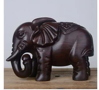 elephant ornaments are like household decoration ebony carving safety best wishes decorative ornaments