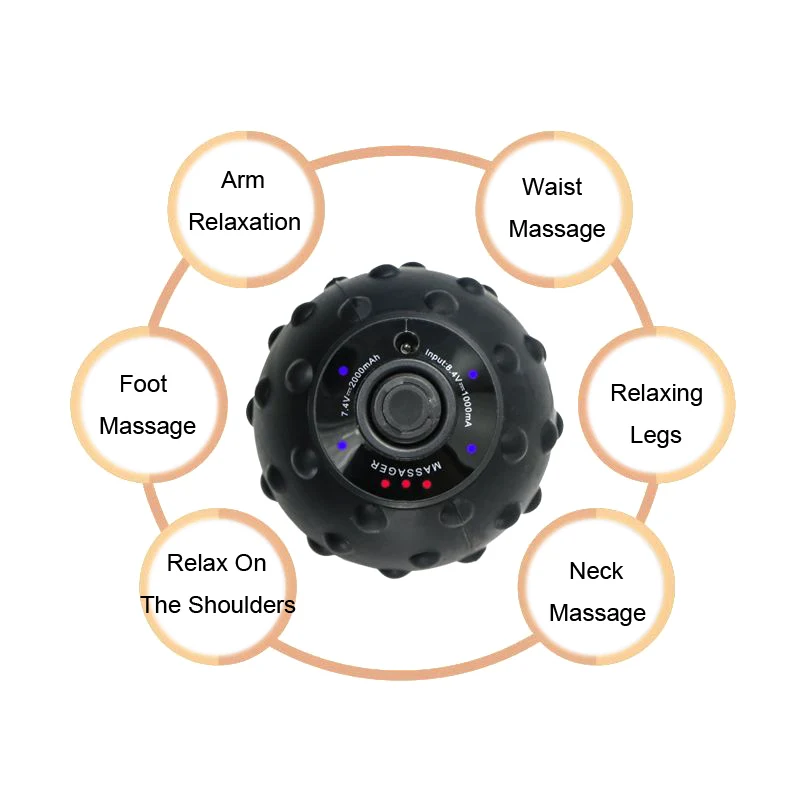 Силиконовый Вибрирующий массажный шар электрический ролик аппарат для