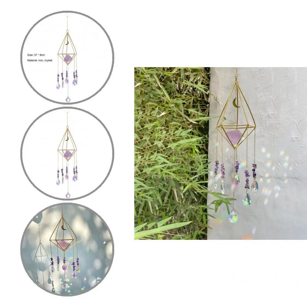 

Sun Catchers Crystal Pendant Light Catcher Rainbow Chaser Hanging Wind Chimes Home Garden Decoration ловец солнца