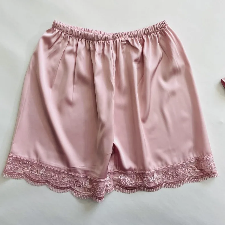 

5PCS Sleep Set Pyjamas Pour Femme Lady Satin Full Slip Lace Pajamas Suit Sleepwear V-Neck Nightwear Casual Spring Home Clothing