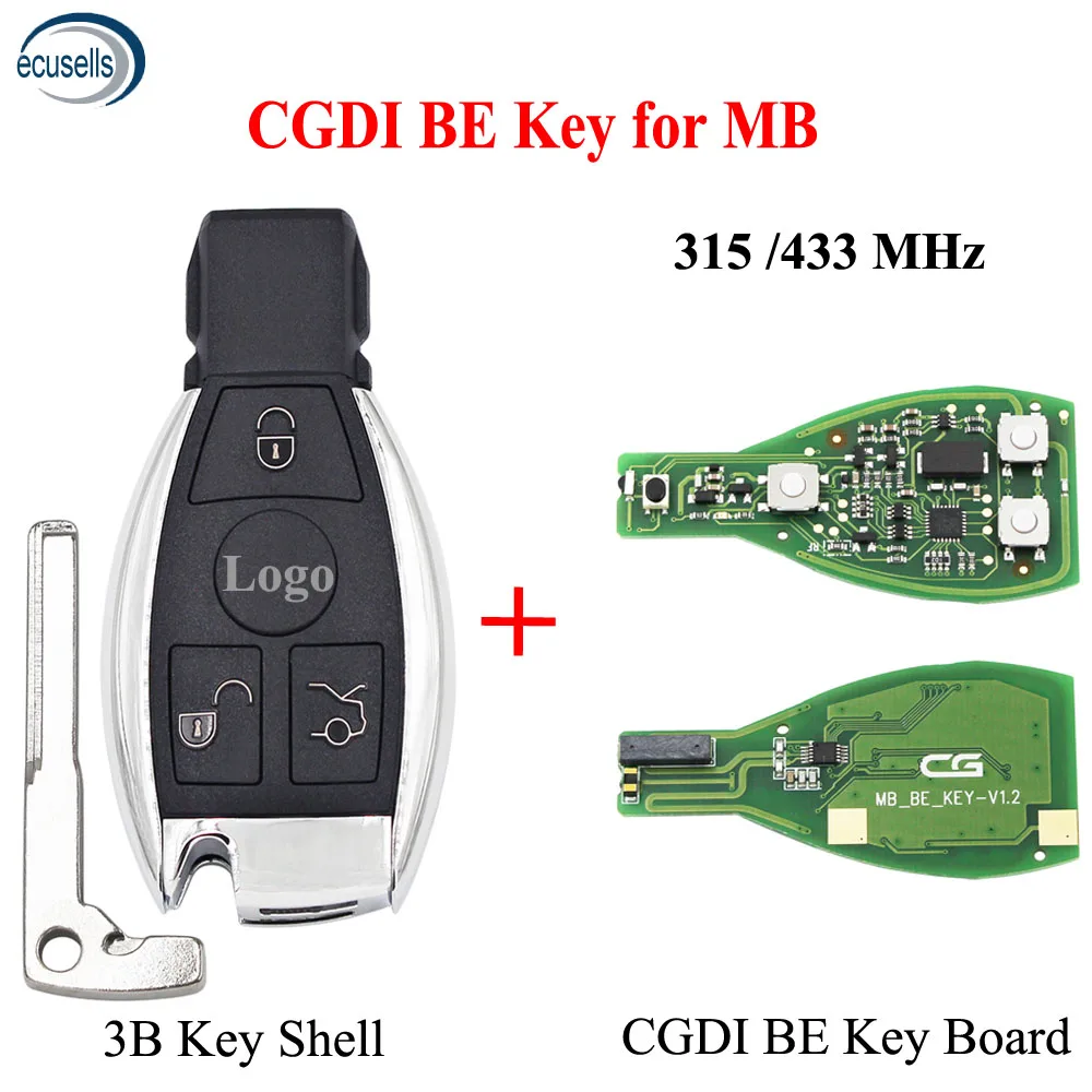 Смарт-ключ дистанционного управления CGDI для Mercedes Benz поддержка s BGA 315 МГц или 433