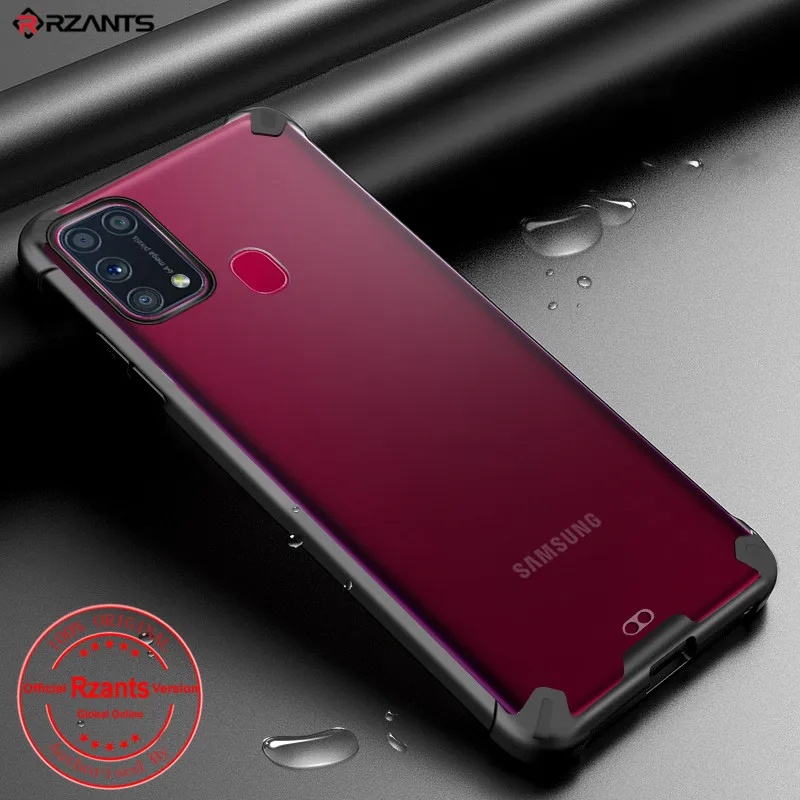 

Rzants For Samsung Galaxy M31 M30S M21 M51 M31S Case Hard [Blade] Shockproof Slim Crystal Clear Cover funda Casing