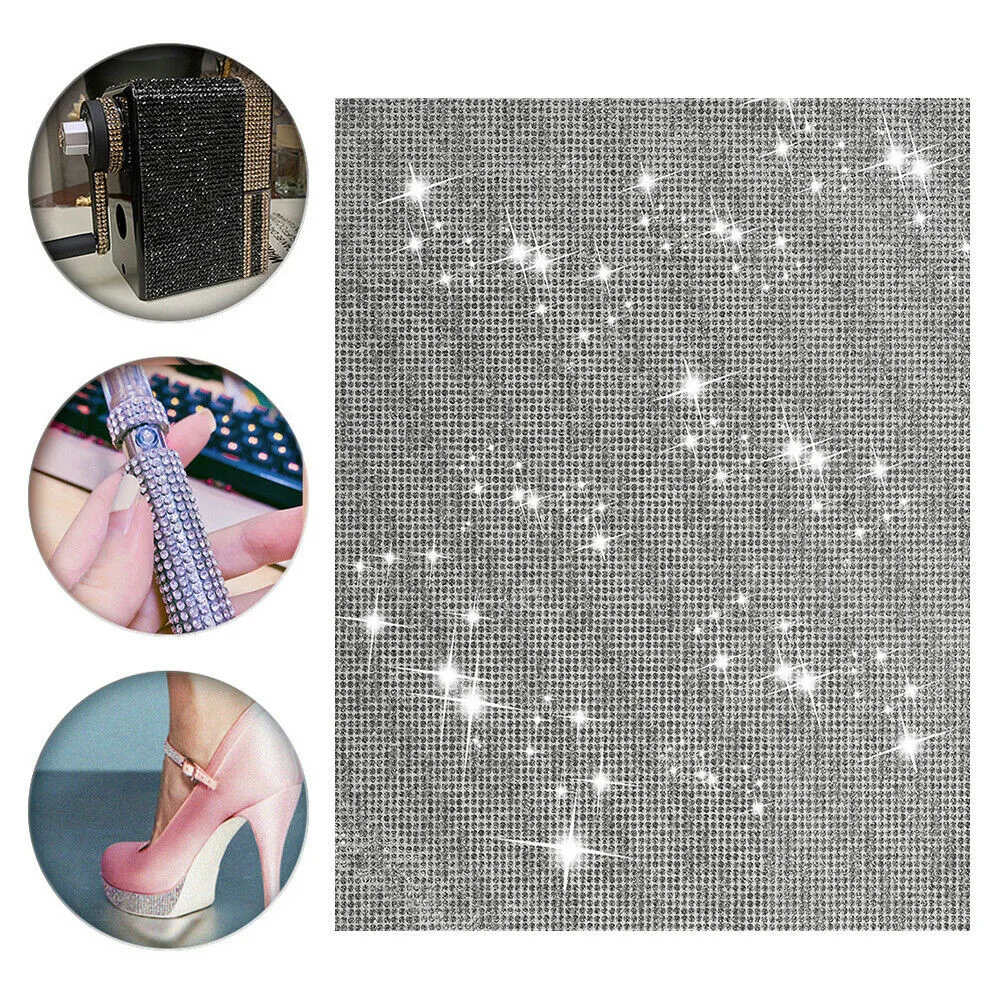 

24*20CM Car Acrylic Loose Rhinestone Crystal Flatback For Clothes Bag Accessories DIY Drilling Sticker Diamond Car Paste