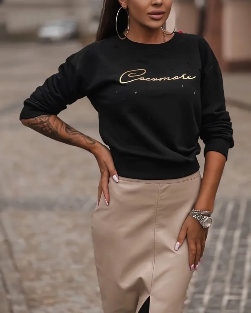 

Новинка 2021, Женский Повседневный Топ в европейском и американском стиле с круглым вырезом и открытыми плечами