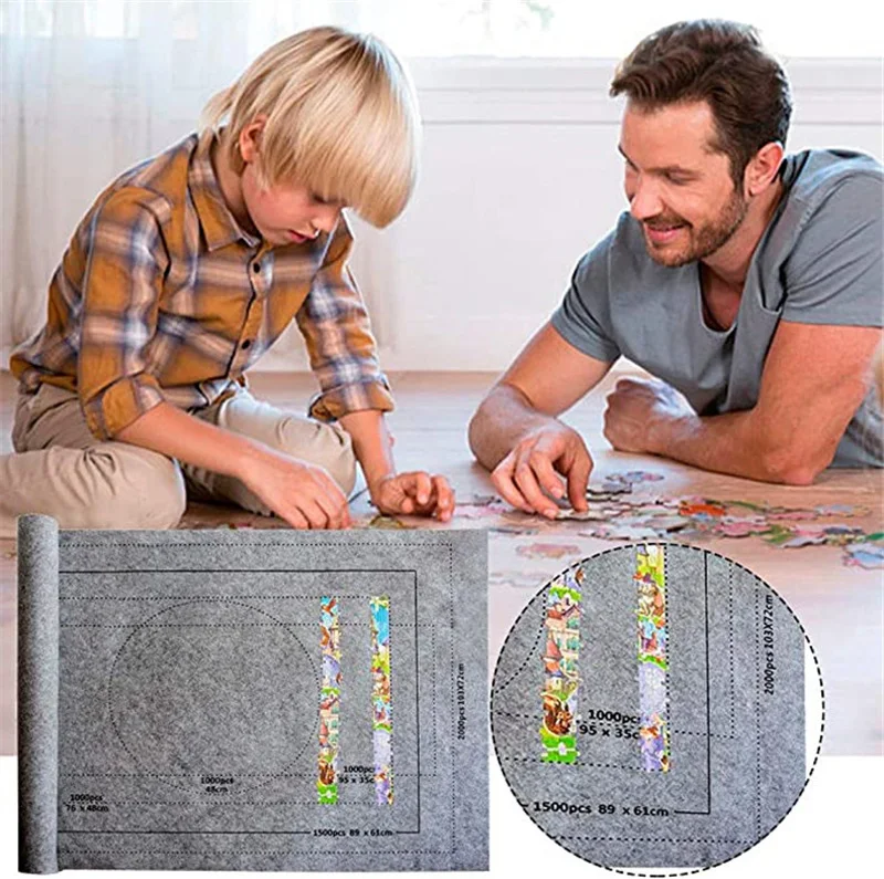 Коврик пазл в рулоне войлочный коврик игровой одеяло для 1500 штук аксессуары