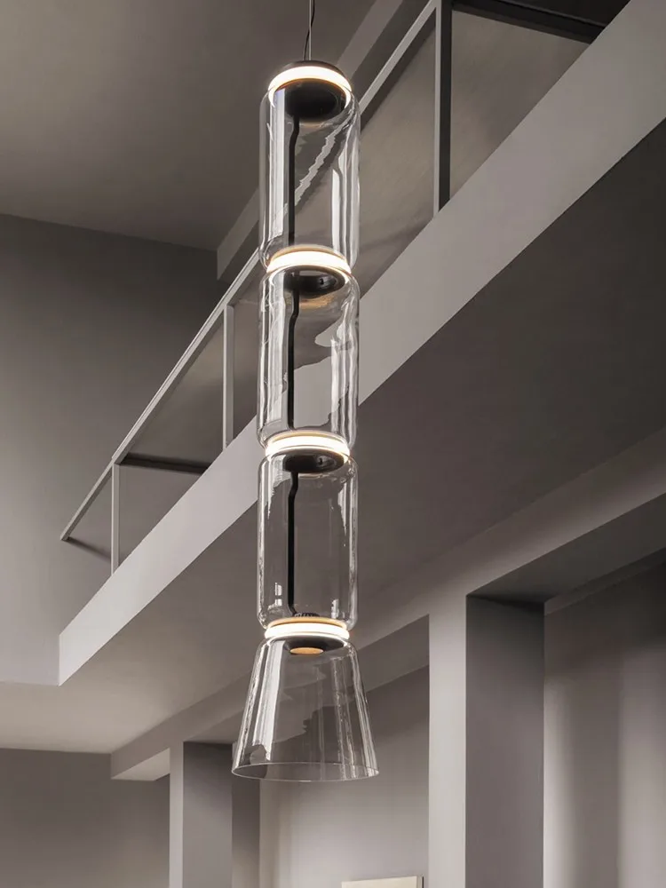 Modern Creative LED Chandeliers Dining Living Room Bedroom Clear Glass Lighting Hanging Fixtures Restaurant Home Designer Lamps | Лампы и