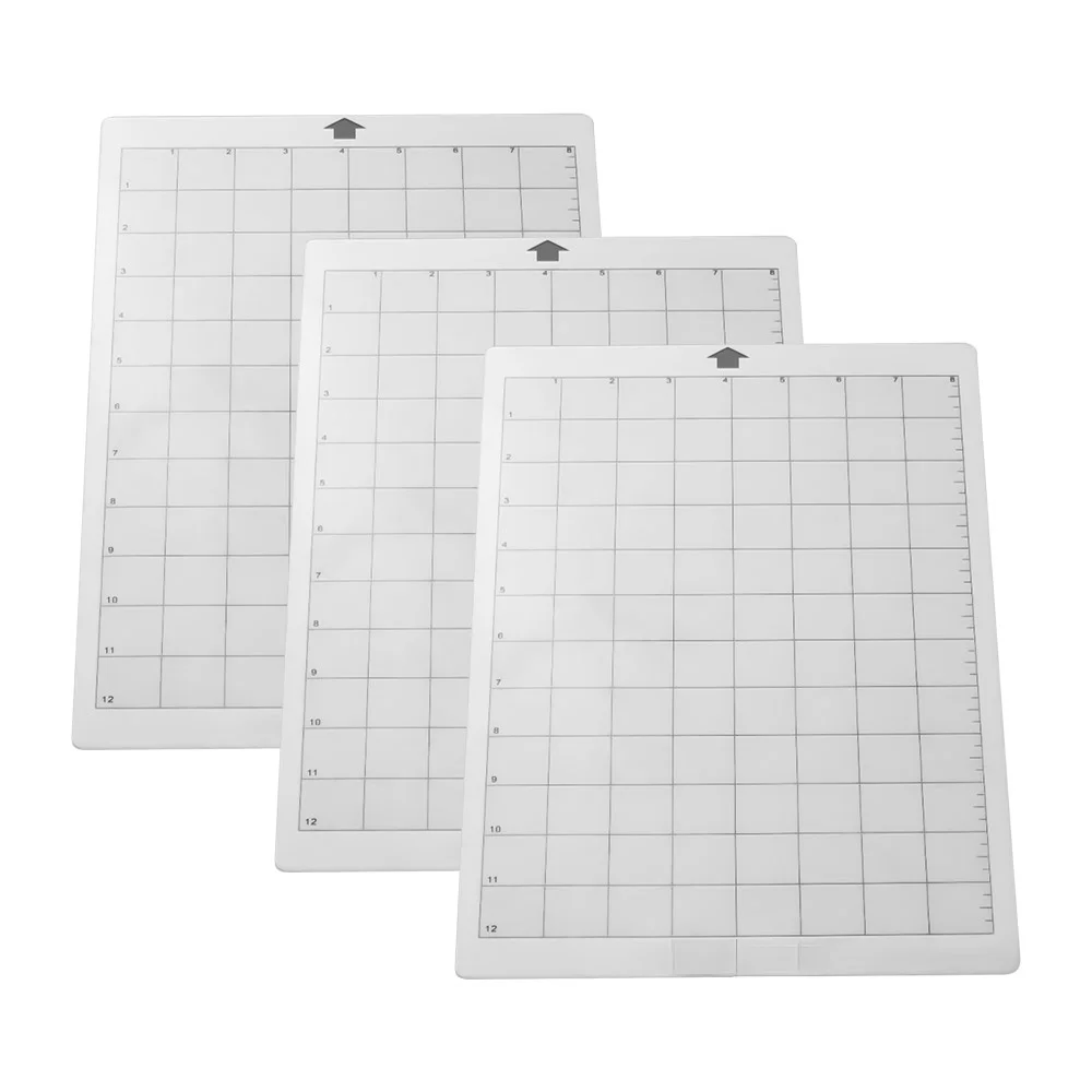

3Pcs/5pcs Replacement Cutting Mat Adhesive Mat with Measuring Grid 8 by 12 Inch for Silhouette Cameo Cricut Explore Plotter
