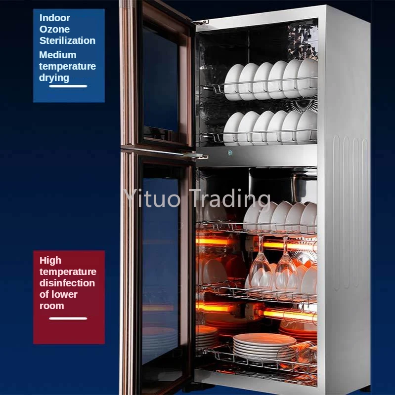 Вертикальный высокотемпературный дезинфекционный шкаф коммерческий маленький