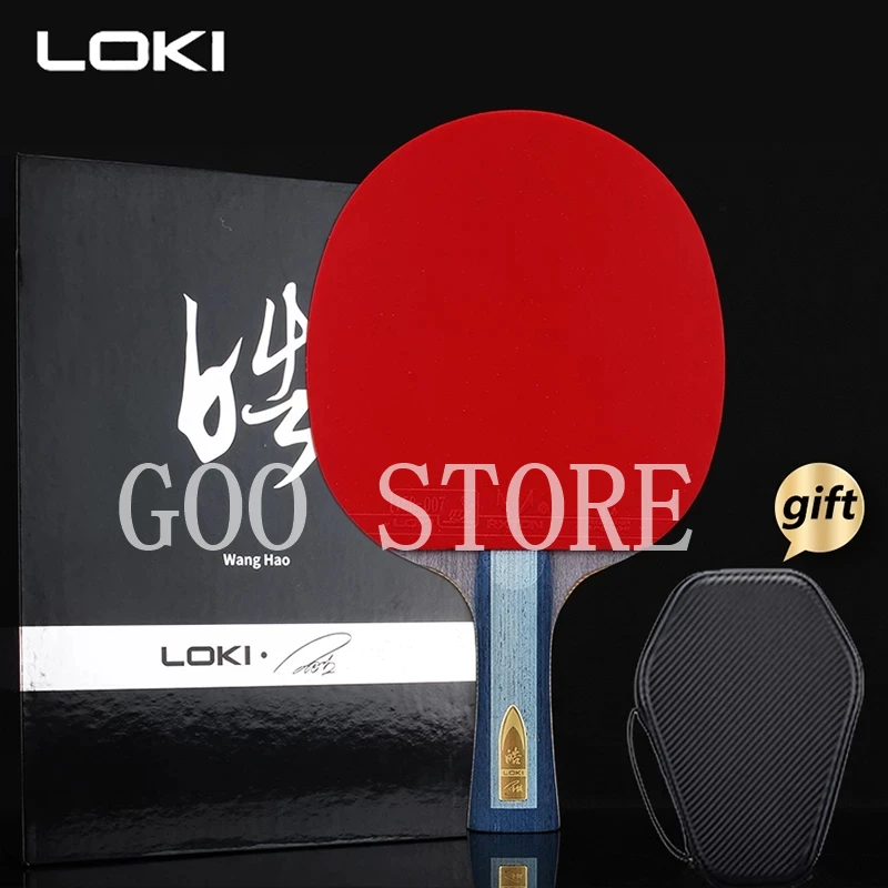 LOKI Wang Hao Commemorative Version Table Tennis Racket Carbon Blade Professional PingPong Bat Ping Pong Paddle with Bag